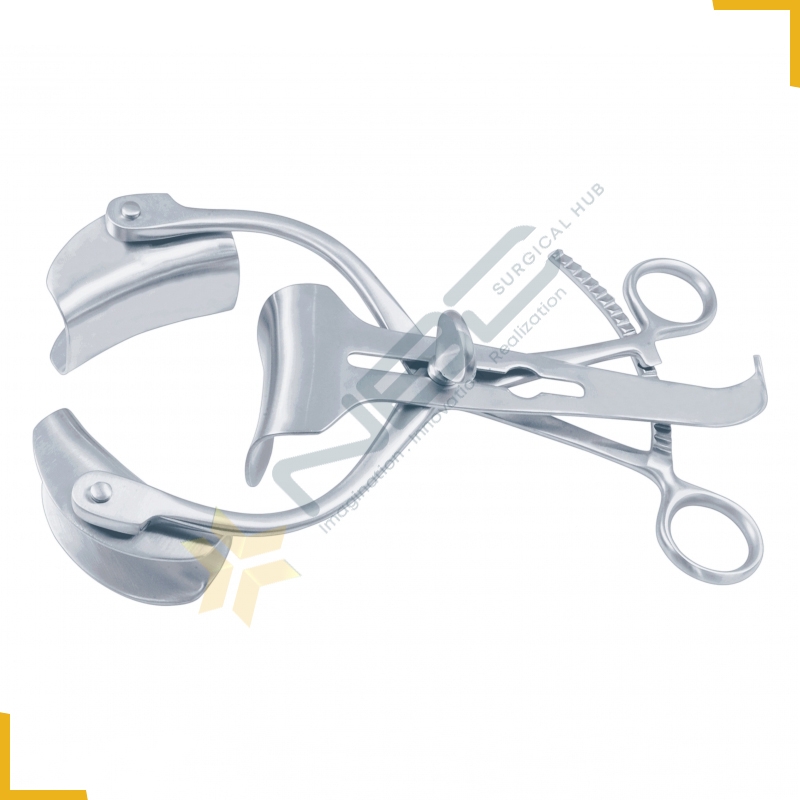 Collin Retractor Complete With Central Blade Ref:- RT-824-90 and 1 Pair of Lateral Blades Ref:- RT-8