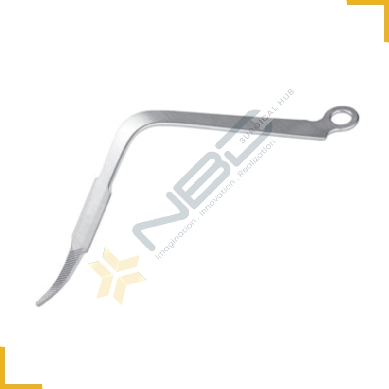 Bent Hohmann Retractor Narrow With Non-Slip Tip