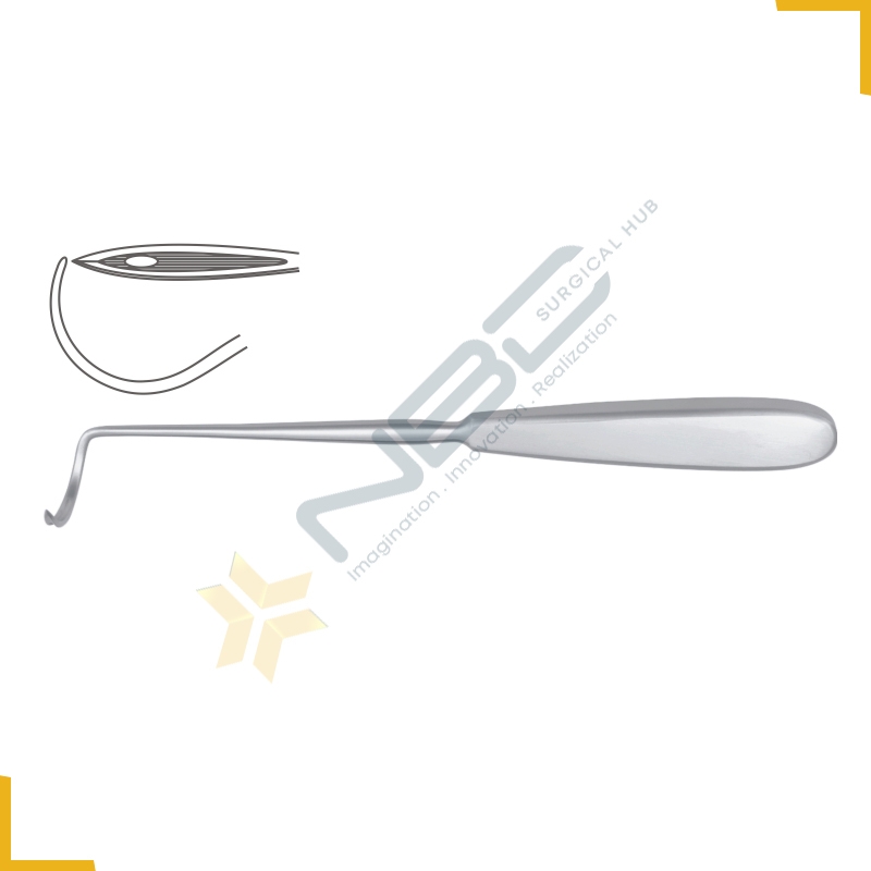 Deschamps Ligature Needle Sharp for Left Hand Large