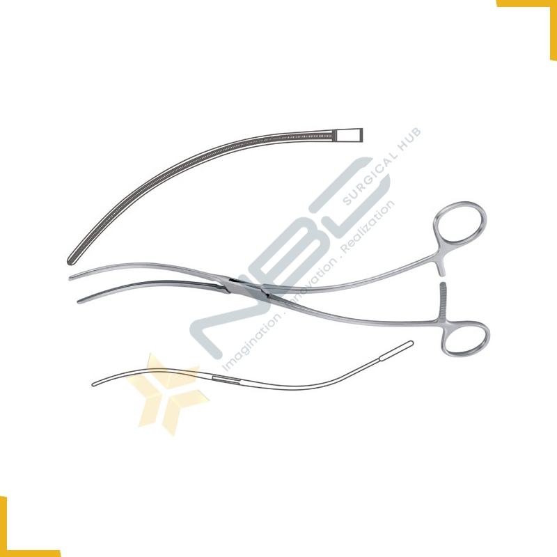 DeBakey Atrauma Aortic Aneurysm Clamp S Shaped