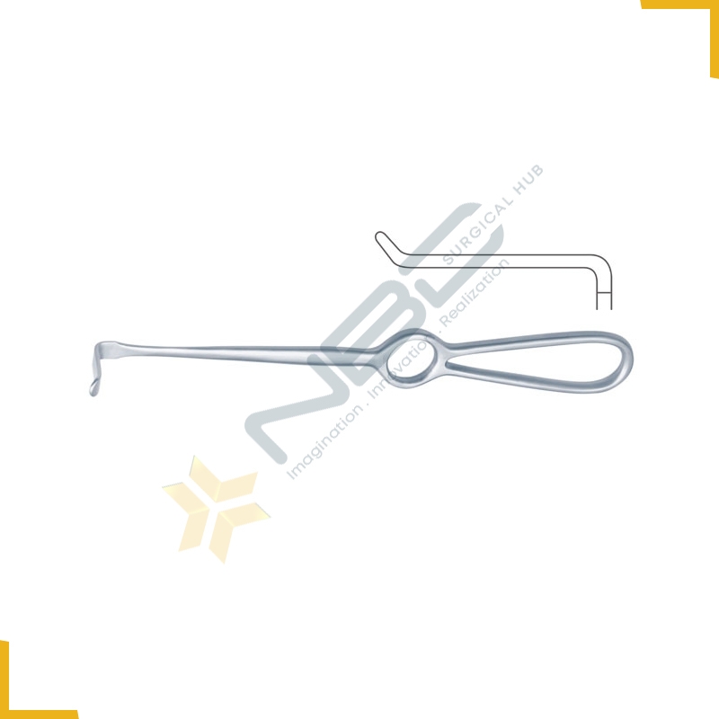 Obwegeser Soft Tissue Retractor Bent Upwards