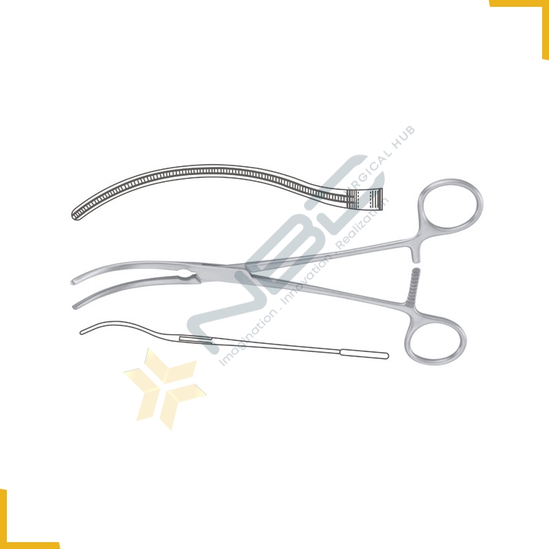 Potts Atrauma Anastomosis Clamp Strongly Curved