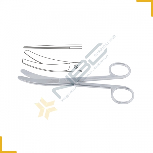 Busch Umbilical Cord Scissor One Toothed Cutting Edge