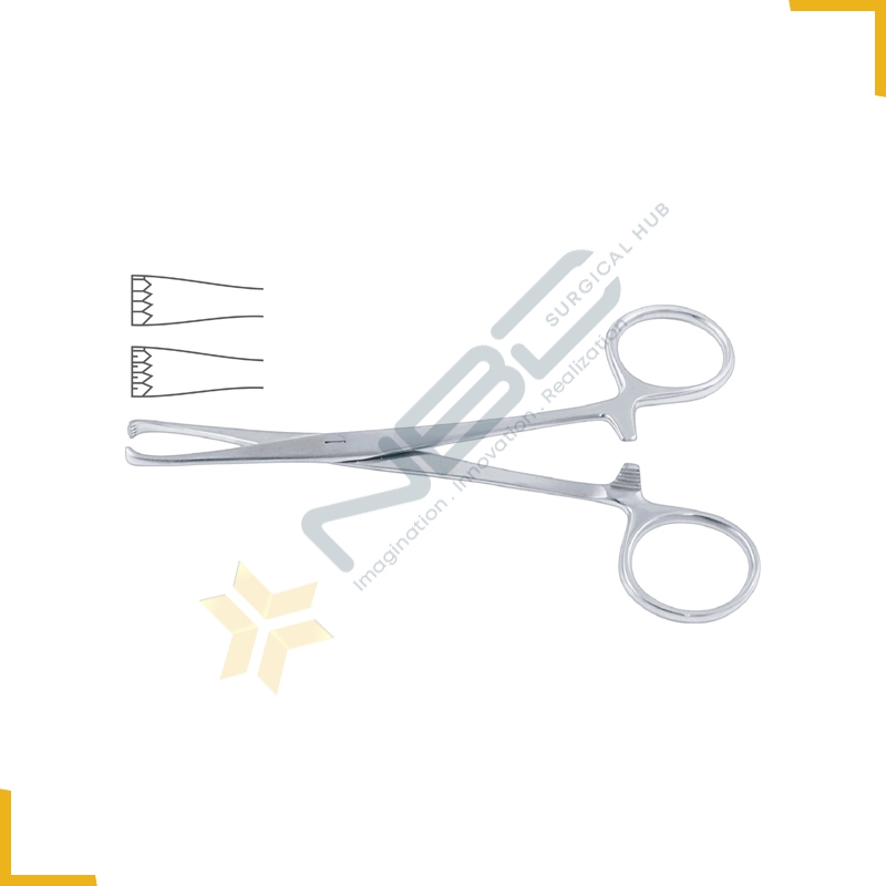 Tuffier Haemostatic Forcep 4 x 5 Teeth