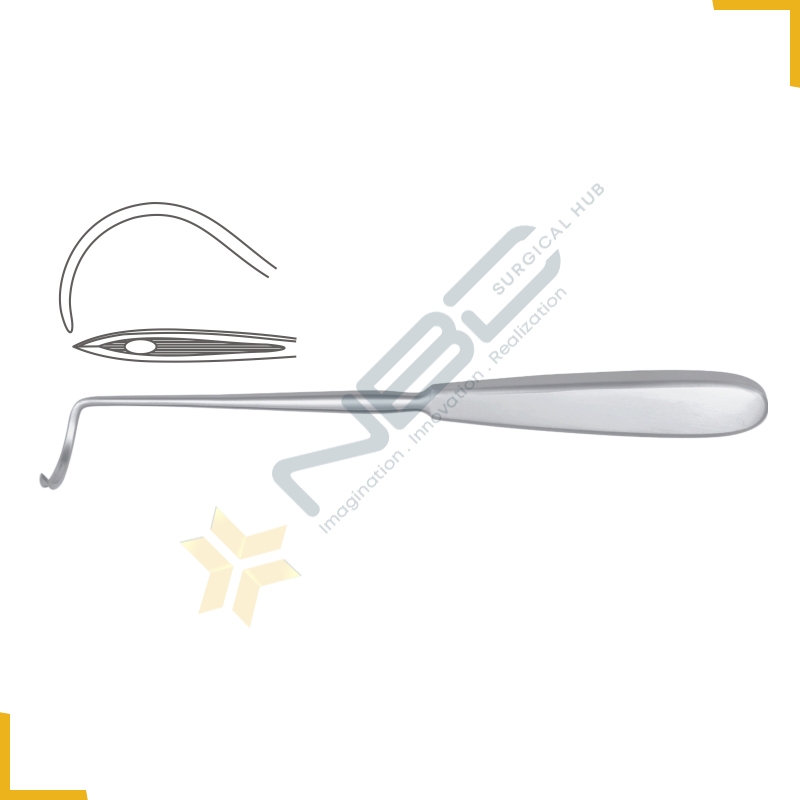 Deschamps Ligature Needle Sharp for Right Hand