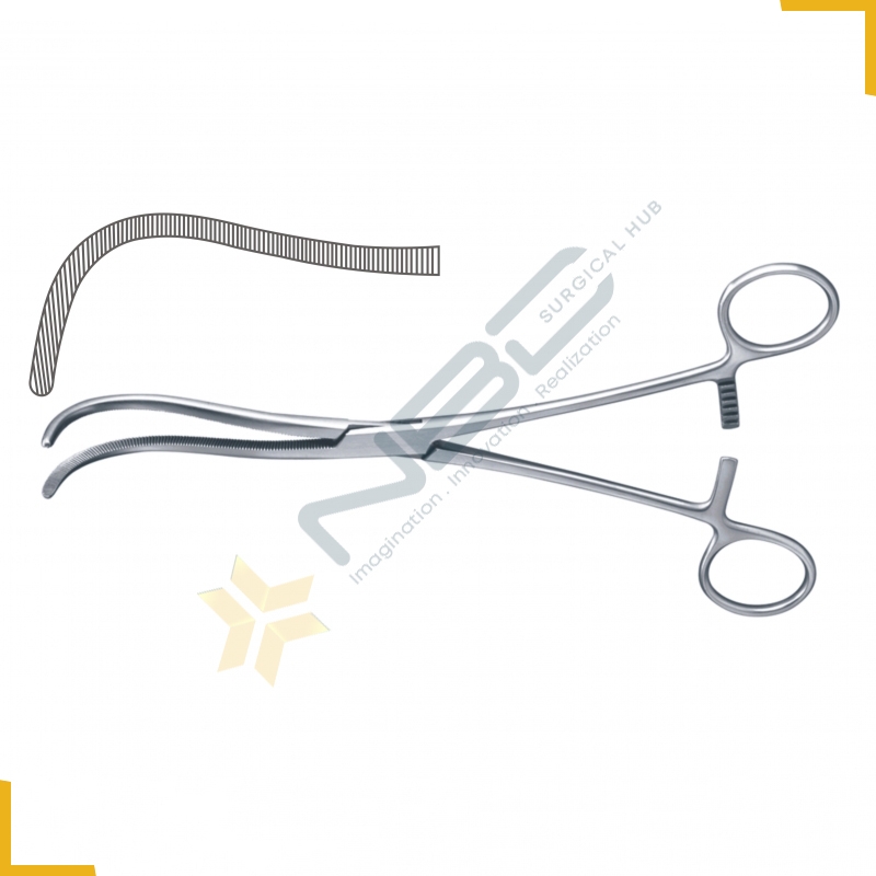 Guyon Kidney Pedicle Clamp Curved