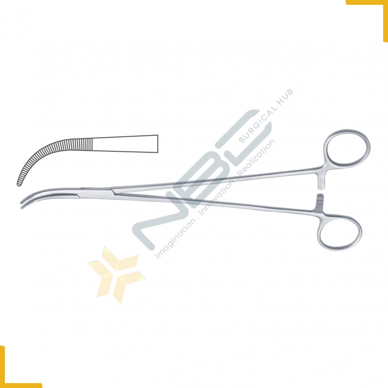 Overholt-Mini Dissecting and Ligature Forcep Curved