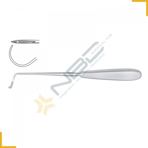 Deschamps Ligature Needle Sharp for Left Hand Medium